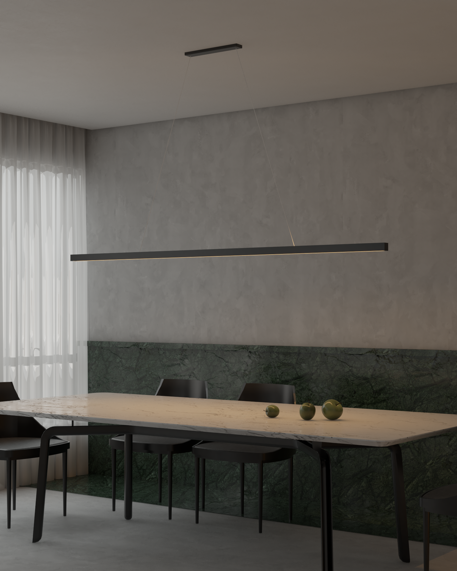 Lustre Pendente Moderno com LED